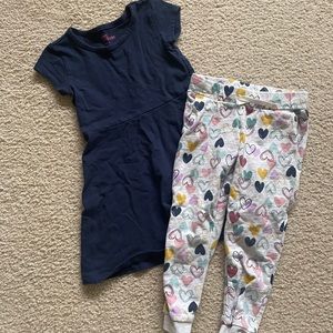 Toddler Girls Epic Threads 4T Dress and Sweat Pant set